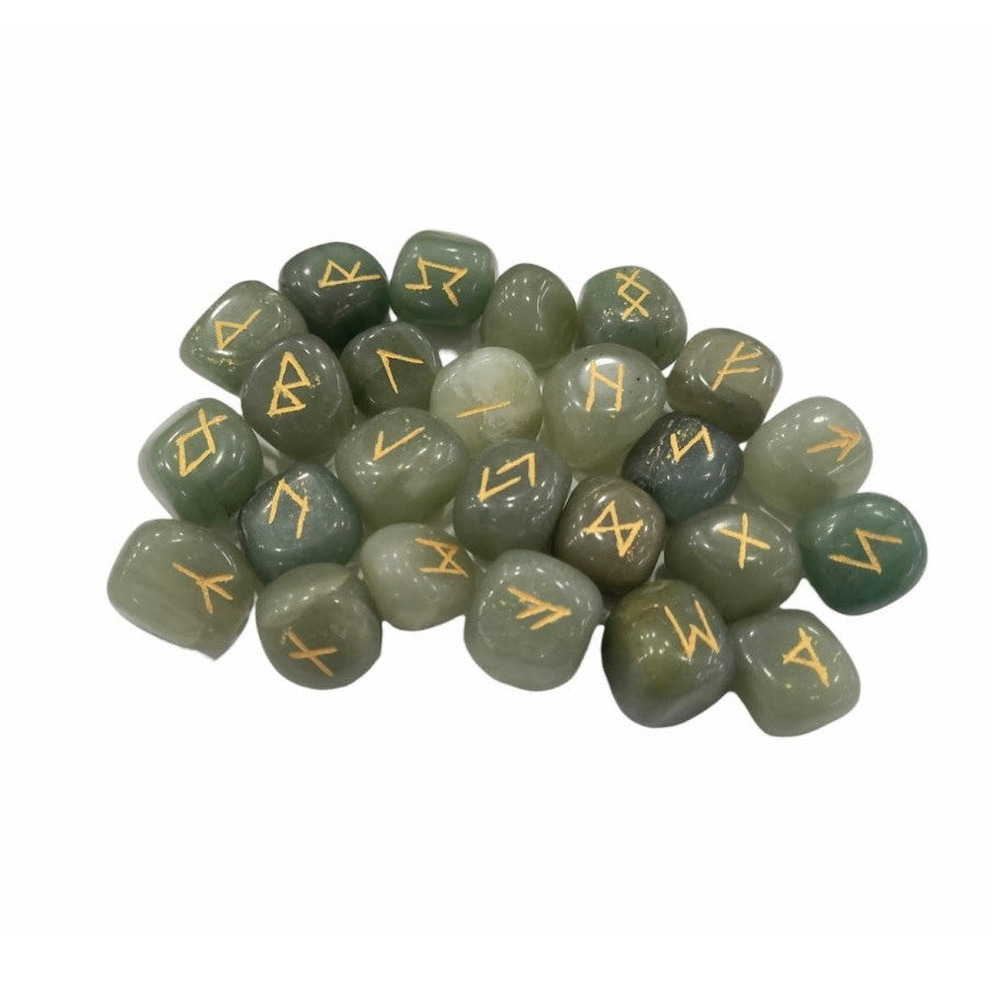 Runas de Cuarzo Verde - Sanación, Equilibrio y Lectura Intuitiva