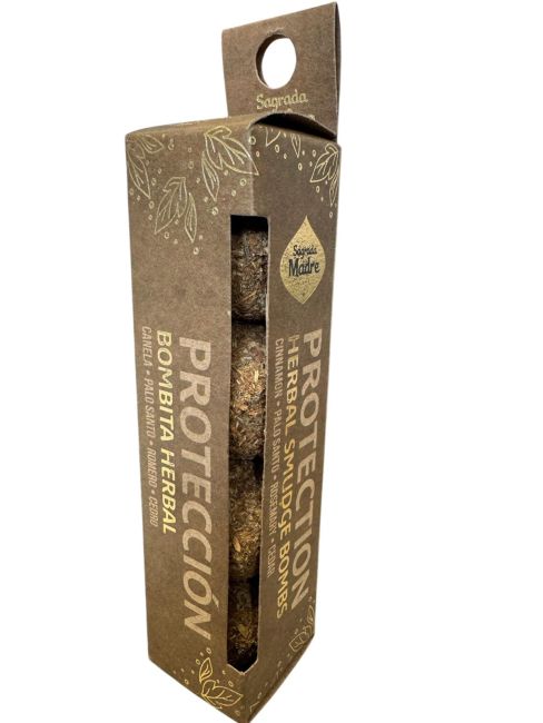 Bombita Herbal Defumación Protección x4 de Sagrada Madre