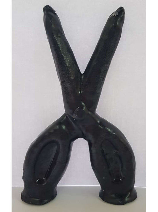 Vela Tijera Negra Grande 18cm