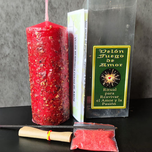 Ritual Velón Fuego de Amor para reavivar el amor y la pasión de pareja