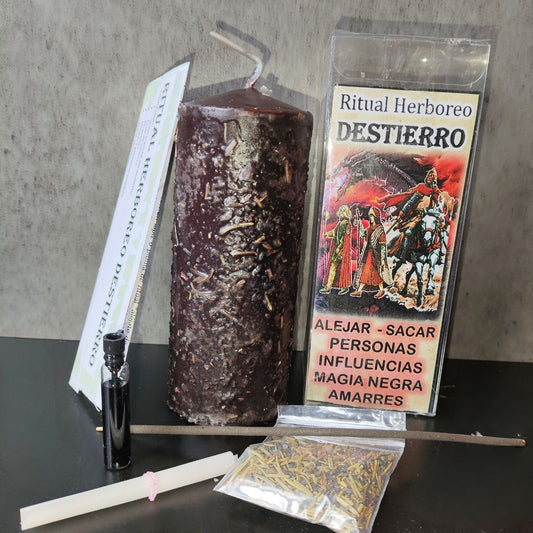 Ritual Veln Herbóreo de Destierro para alejar personas, influencias, amarres y magia negra