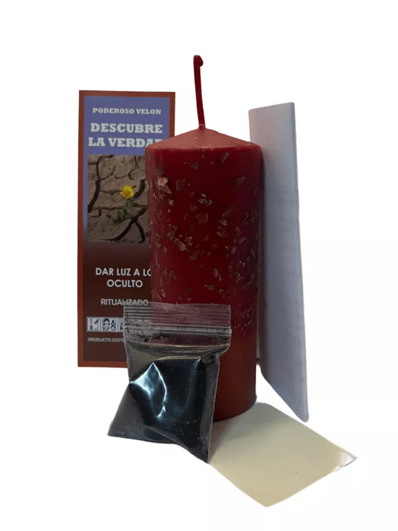 Velón preparado Descubre la Verdad para claridad y revelación de engaños